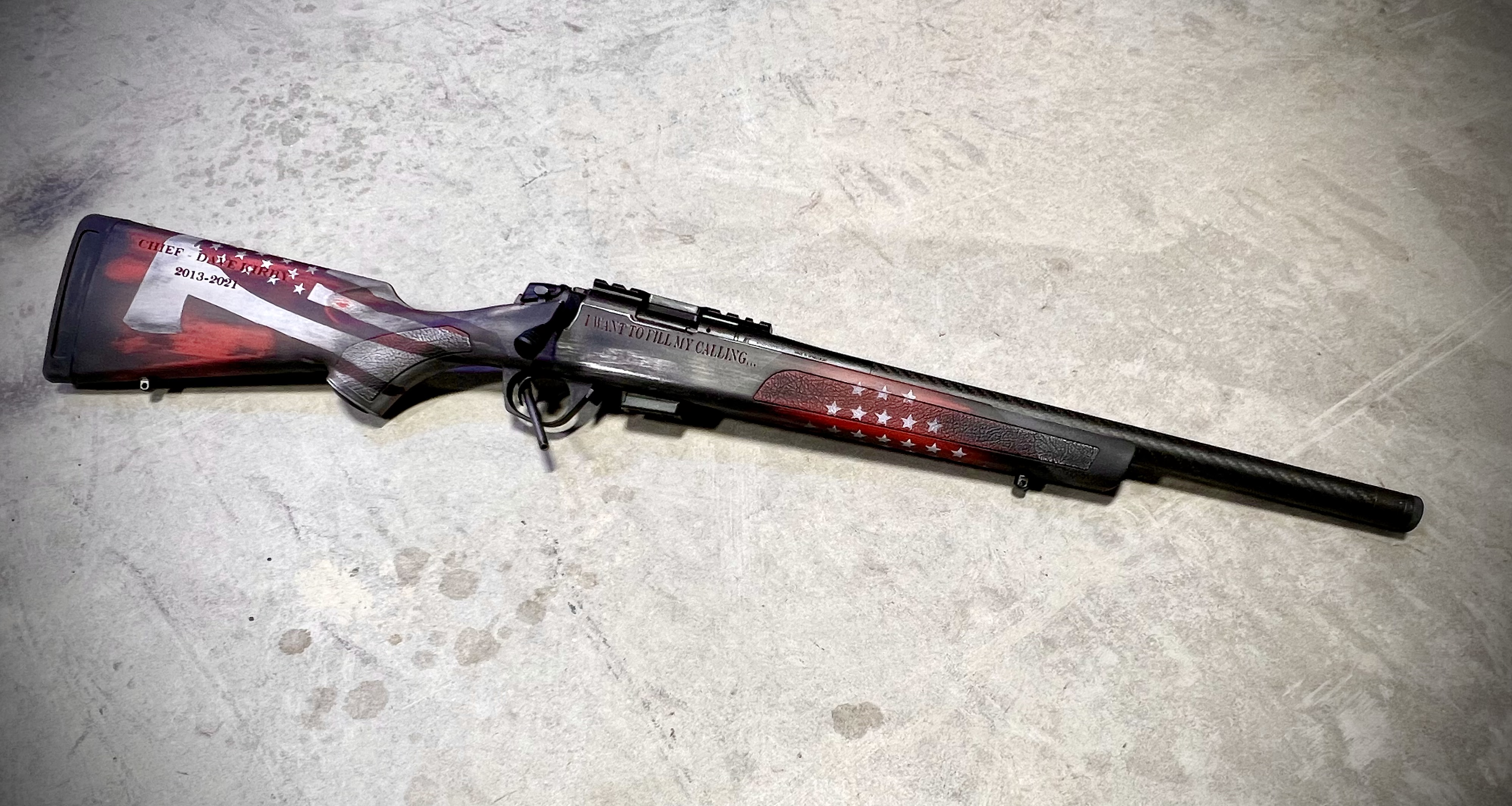 Distressed Rifles Custom Distressed Rifle finished with a Armor Black, Stormtrooper White ...