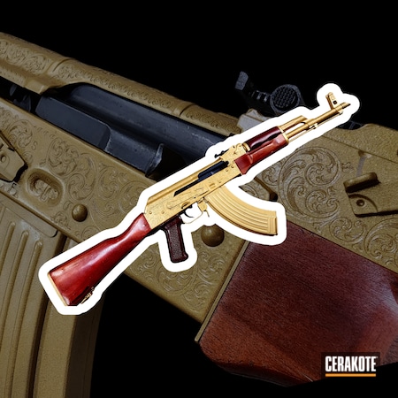 Powder Coating: AK-47,S.H.O.T,Custom AK,Gold H-122,AK Rifle