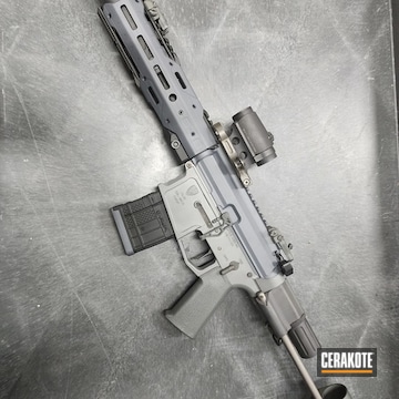 Cerakoted Concrete, Sig™ Dark Grey And Sniper Grey Custom Ar Build