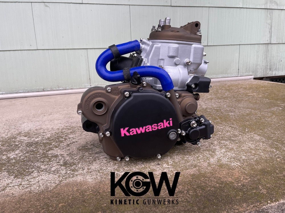Engine Pink Color Motorcycle Engine using a Satin Aluminum, Prison Pink, Graphite Black ...