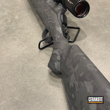 Monochrome Grey Camo Rifle