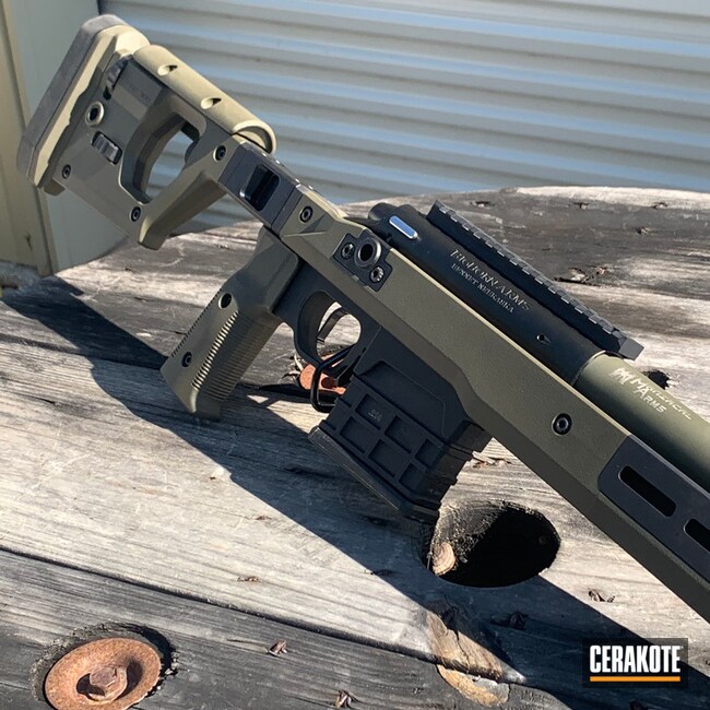Maniacal Arms Custom Rifle Build on MDT Chassis Cerakote