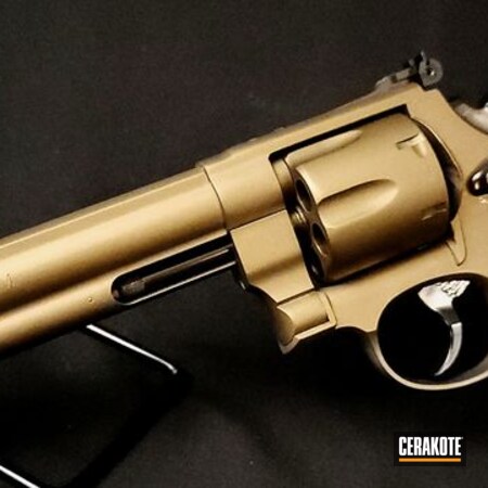 Powder Coating: Smith & Wesson,610,S.H.O.T,10mm,Revolver,Burnt Bronze H-148