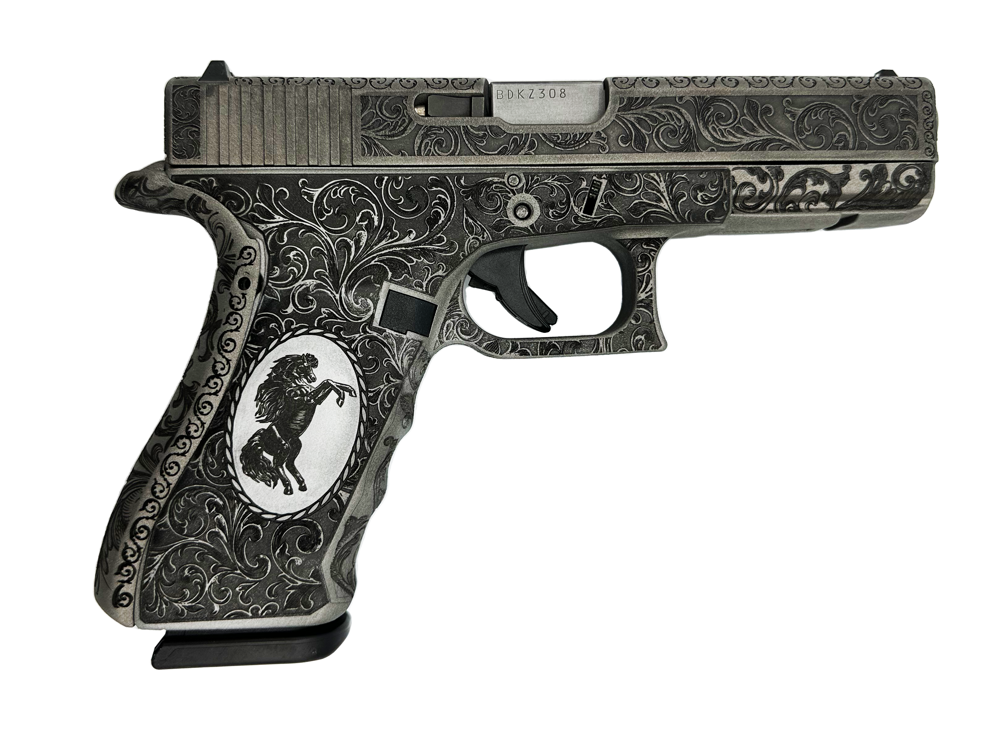 Cowboy Scrollwork Glock 17 | Cerakote
