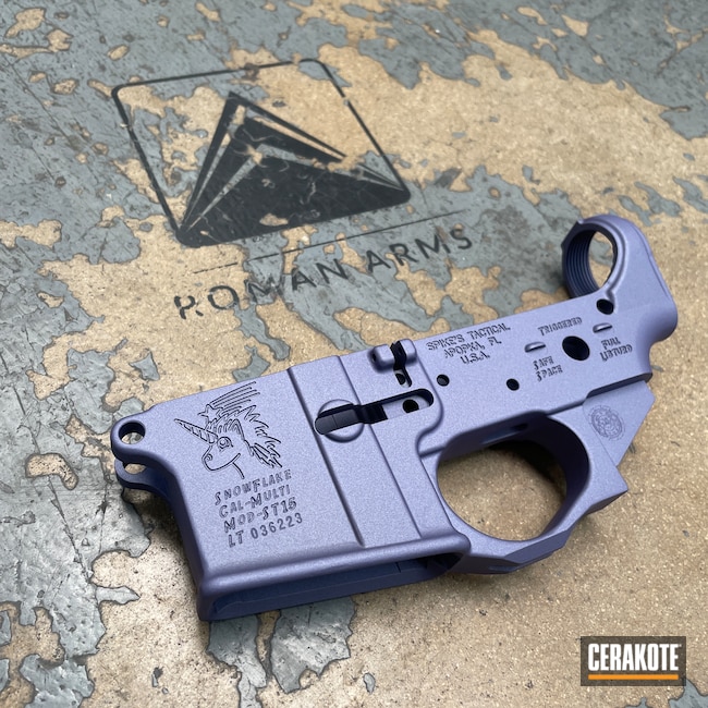Cerakoted: Spike's Tactical ST15,S.H.O.T,For the Girls,Lower,Girls,Spike's Tactical,Stripped,Lower Receiver,Gift,AR-15 Lower,AR15 Lower Receiver,AR15 Lower,AR Lower Receiver,Receiver,Custom,Sloth,Spikes Receiver,Gift Idea for Women,Custom Lower Receiver,Girls Gun,CRUSHED ORCHID H-314,Spikes Snowflake,Gift Ideas,AR-15