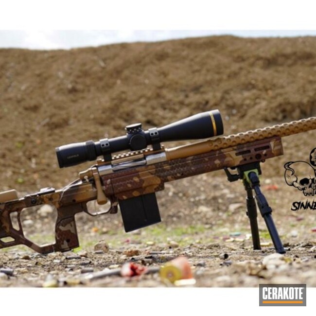 Custom 6.5 Creedmoor Rifle Build With Snake Skin Cerakote