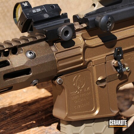 Powder Coating: Glock 20,Midnight Bronze H-294,AR Rifle,S.H.O.T,Pistol,Troy Industries,Burnt Bronze H-148