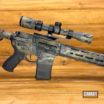 Armalite Rifle In Custom Camo.