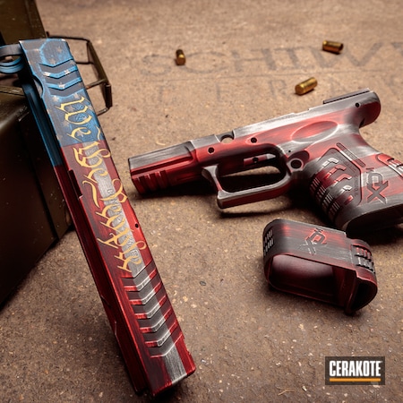 Powder Coating: Snow White H-136,NRA Blue H-171,S.H.O.T,Springfield XD,Freedom,American Flag,FIREHOUSE RED H-216,Battleworn,Distressed American Flag