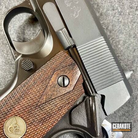 Powder Coating: Graphite Black H-146,S.H.O.T,Pistol,Colt 1911,Sniper Grey H-234