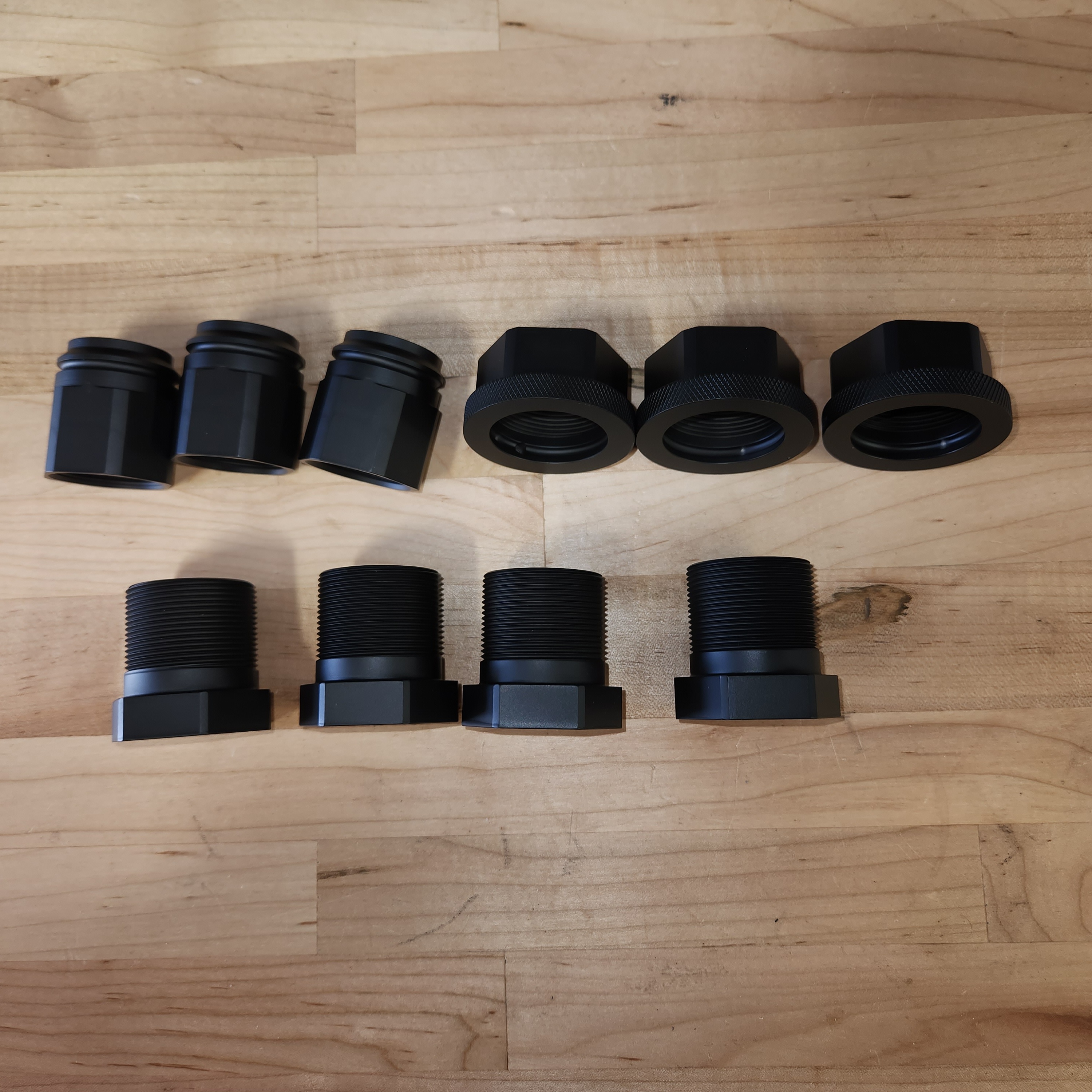 Graphite Threaded Fitting Cryogenic fittings | Cerakote