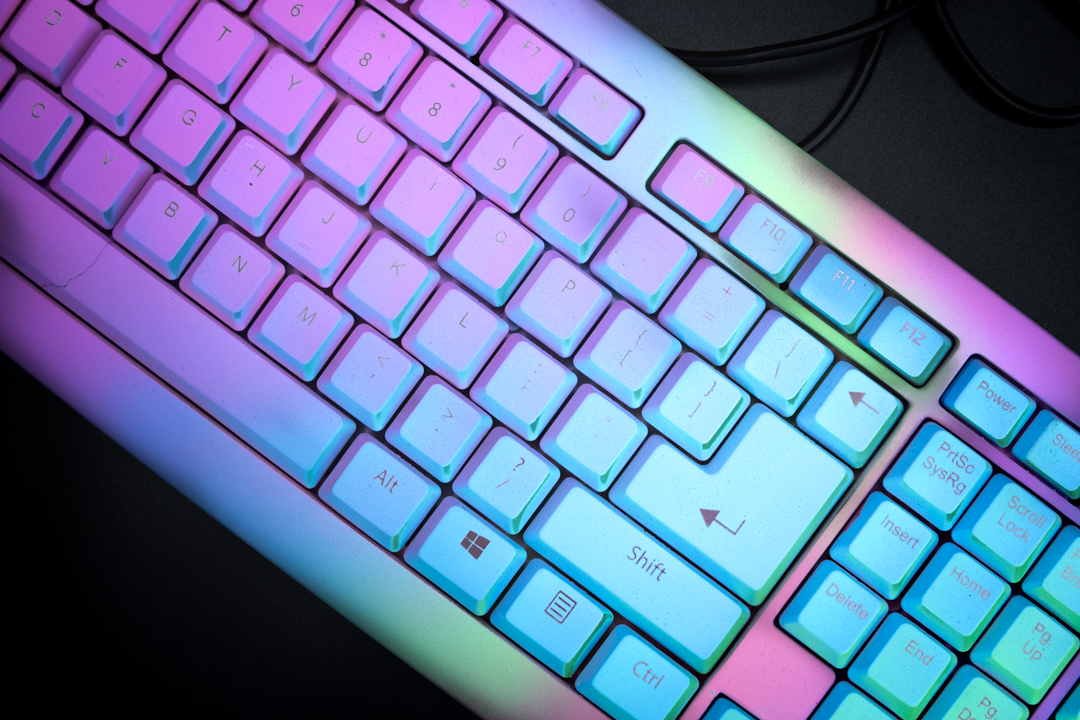 Neon Gradient Keyboard | Cerakote