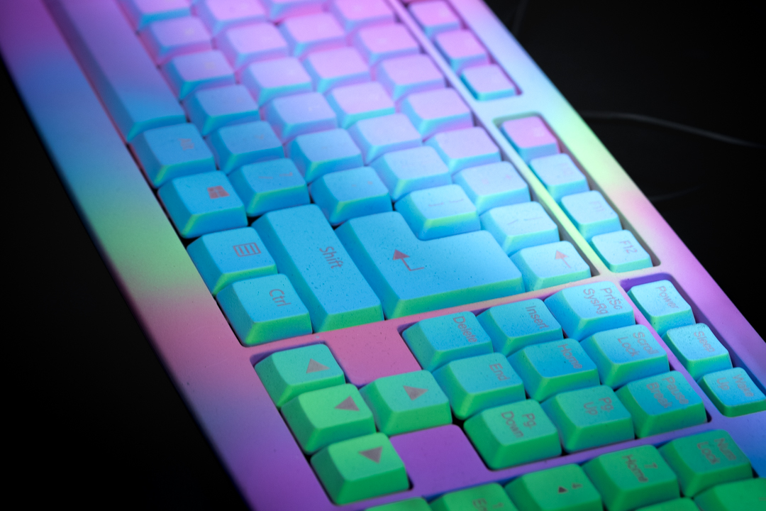 Neon Gradient Keyboard | Cerakote