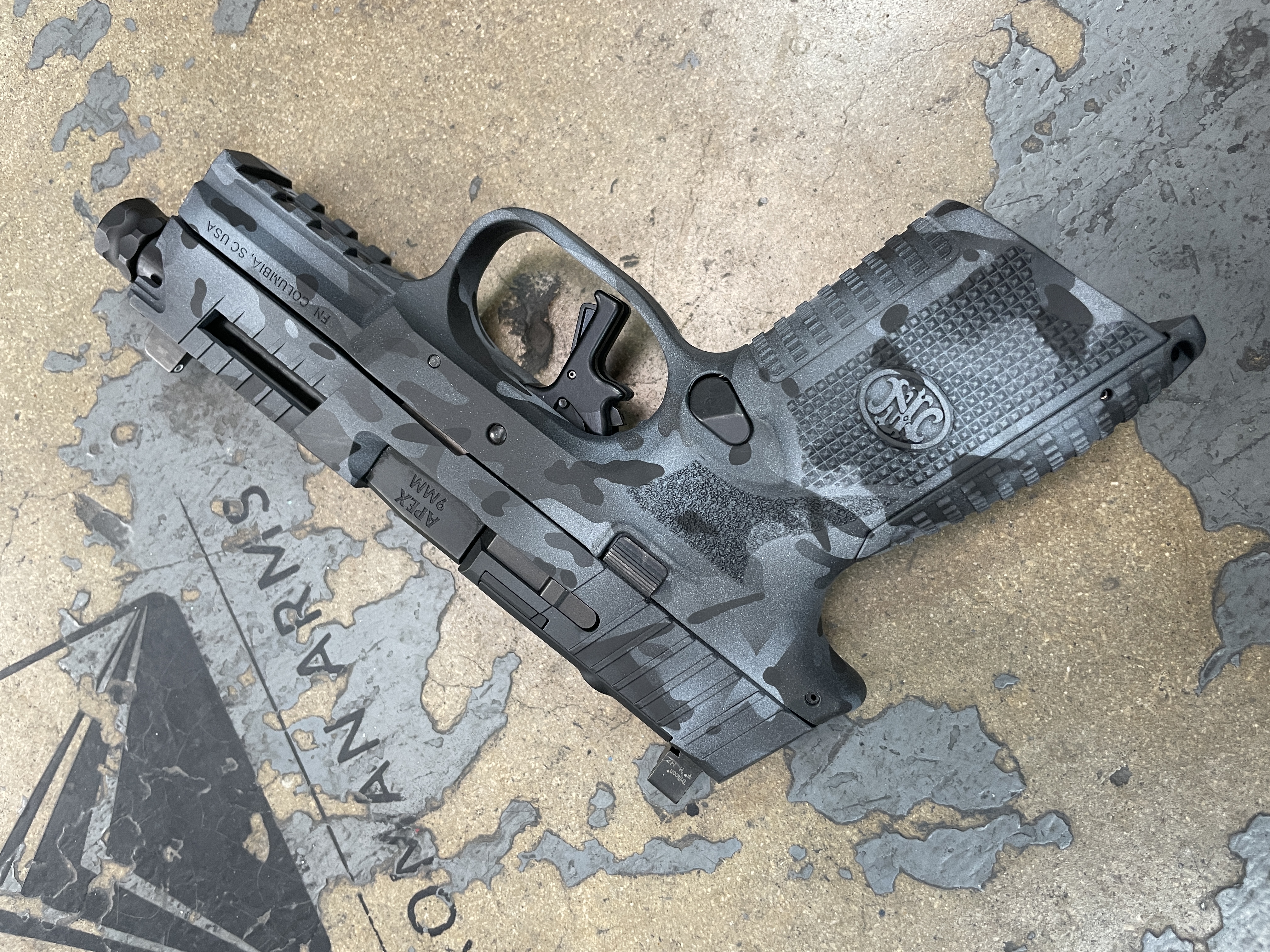 Custom Pistol finished in Armor Black, Sniper Grey and Battleship Grey ...