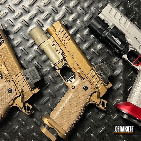 Powder Coating: Staccato,Crushed Silver H-255,Pistol,Burnt Bronze H-148,Coyote Tan H-235
