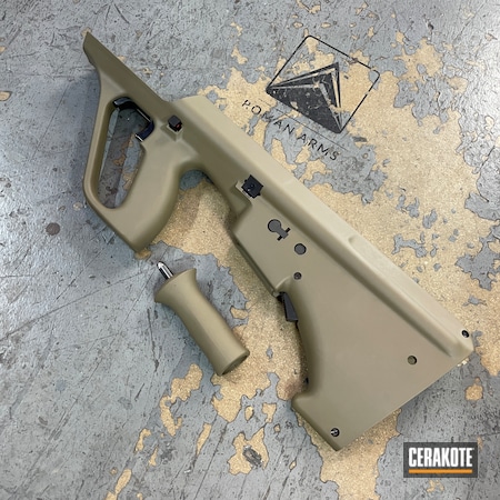 Powder Coating: FDE,Rifle Stock,Steyr Aug,Tactical,S.H.O.T,MagPul,Hunting Rifle,Stock,Grips,Gifts,Foregrip,Rifle,Magpul FDE,Gift Idea for Men,Hunting,Buttstock,Steyr,Tactical Rifle,Gift Ideas,Gift,AUG,MAGPUL® FLAT DARK EARTH H-267,Grip