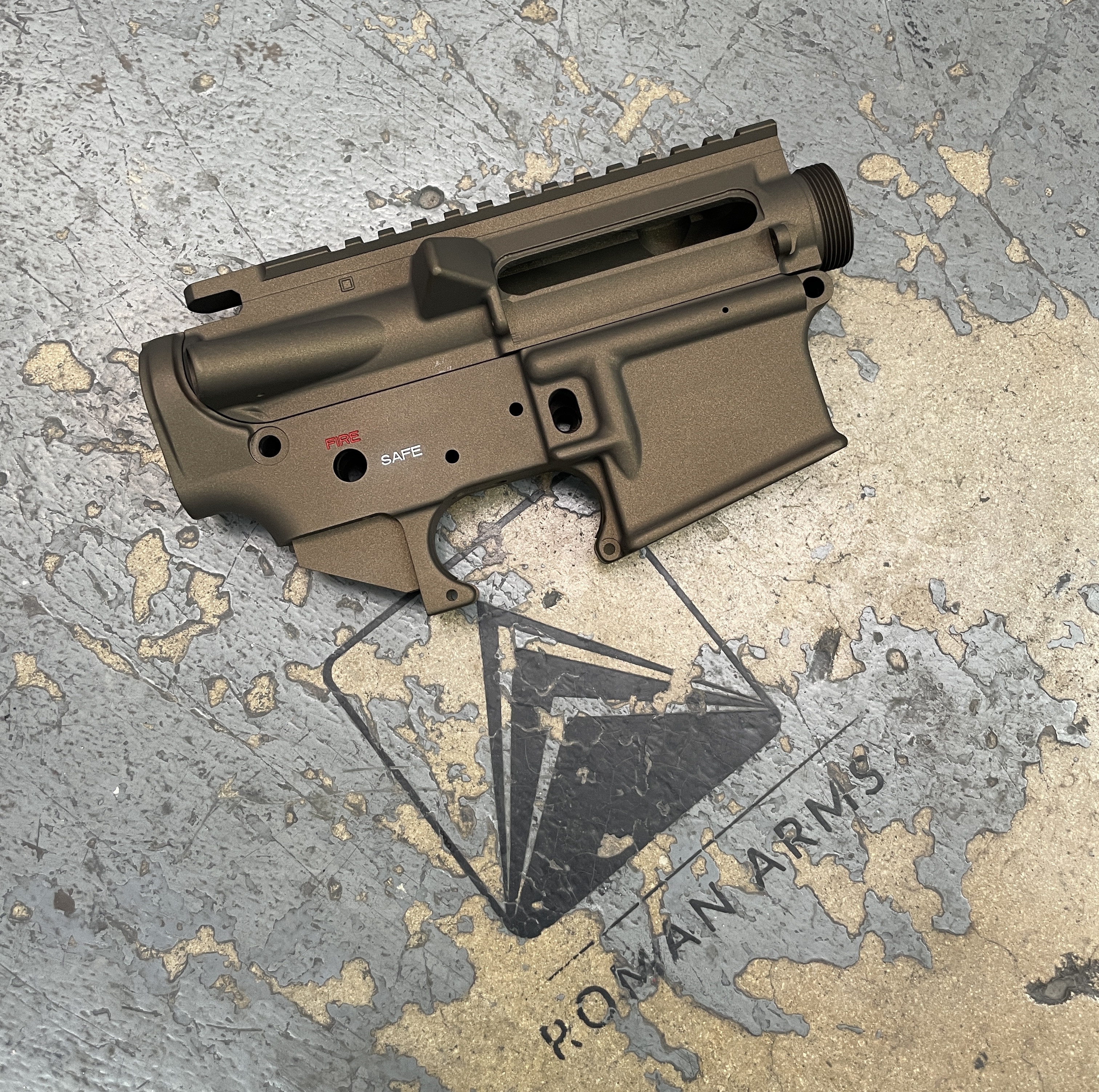 AR15 Lower done in Midnight Bronze | Cerakote