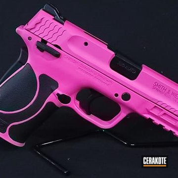 Cerakoted Prison Pink And Graphite Black Smith & Wesson M&p