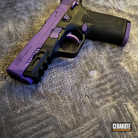 Powder Coating: Smith & Wesson,S.H.O.T,Pistol,Bright Purple H-217,M&P Shield 9mm