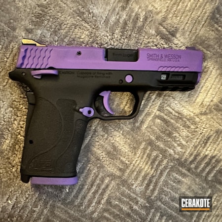 Powder Coating: Smith & Wesson,S.H.O.T,Pistol,Bright Purple H-217,M&P Shield 9mm