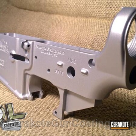 Powder Coating: Crushed Silver H-255,Palmetto State,Palmetto State Armory,Gun Parts,Lower