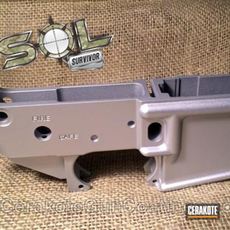 Powder Coating: Crushed Silver H-255,Palmetto State,Palmetto State Armory,Gun Parts,Lower