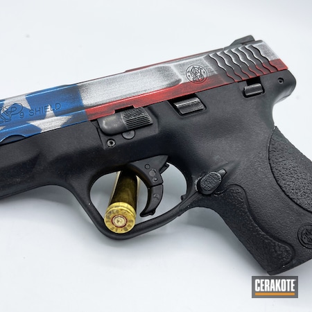 Powder Coating: Smith & Wesson M&P,Smith & Wesson,Custom Color,Smith & Wesson M&P Shield,S.H.O.T,Custom Mix,US Flag,FIREHOUSE RED H-216,Ridgeway Blue H-220,Custom,Graphite Black H-146,Battleworn Flag,Pistol,Stormtrooper White H-297,Patriotic,American Flag,Distressed American Flag