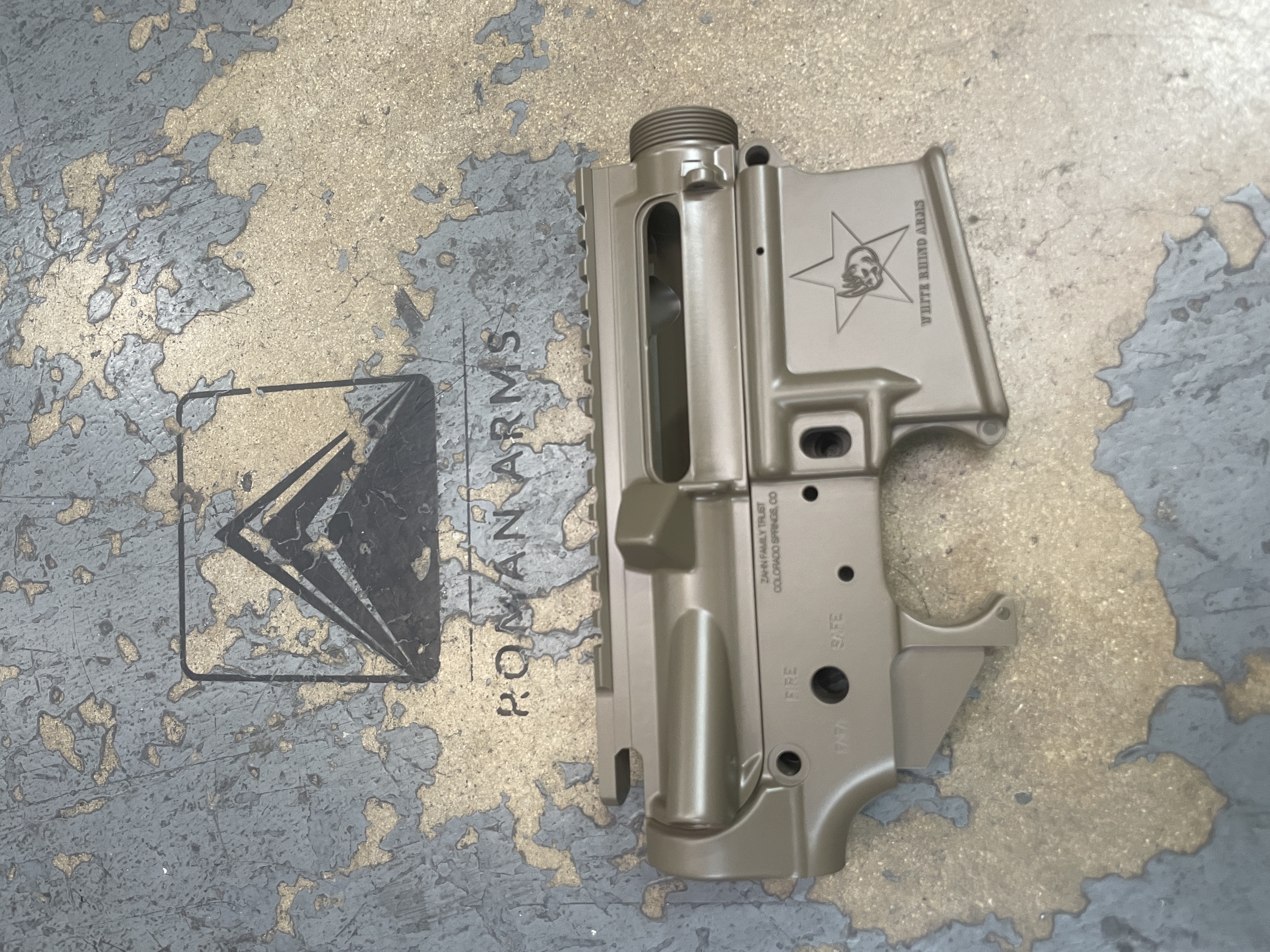 Upper And Lower Receiver Set Finished With FDE Cerakote Upper And Lower Receiver Set Finished With Fde Cerakote