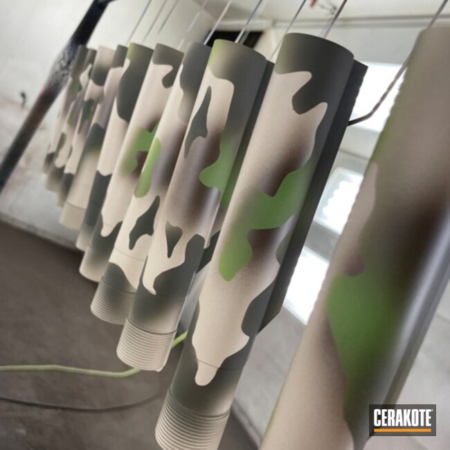 Cerakoted Gen Ii Desert Sand, Zombie Green, Magpul® O.d. Green, Chocolate Brown And Multicam® Bright Green Camo