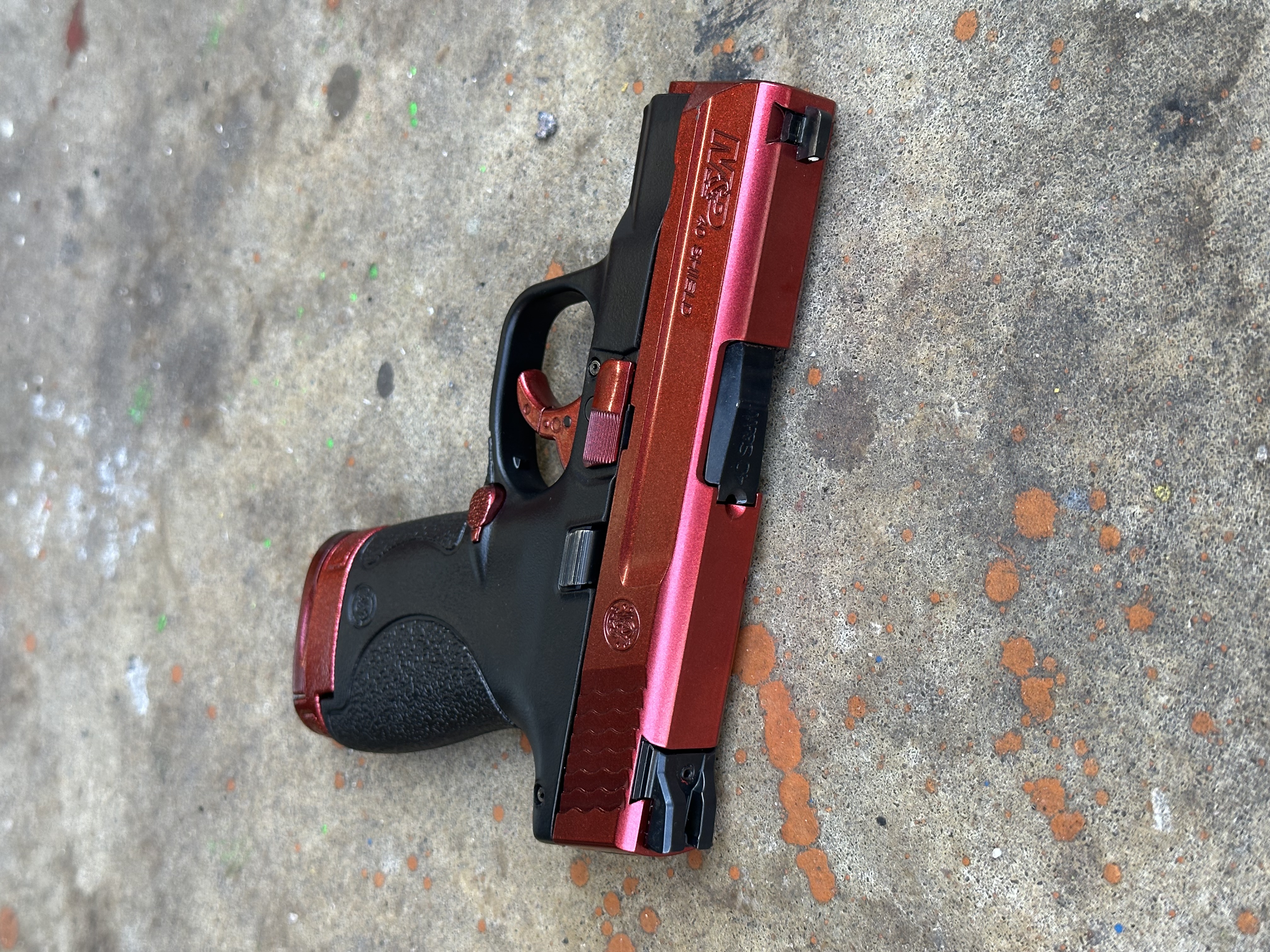 Graphite Apllicator Custom Red and Graphite Black | Cerakote