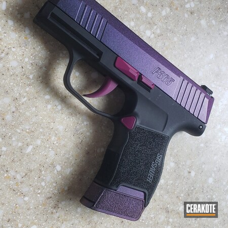 Powder Coating: 9mm,Conceal Carry,Graphite Black H-146,Two Tone,Sangria H-348,S.H.O.T,Sig Sauer,EDC,EDC Pistol,Sig P365,MATTE ARMOR CLEAR H-301,Color Shift