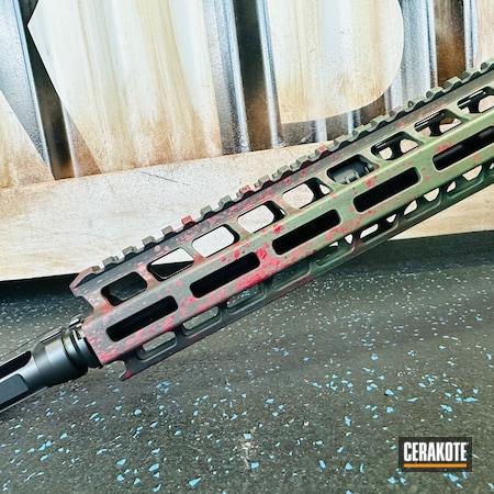 Powder Coating: AR Rifle,S.H.O.T,MULTICAM® BRIGHT GREEN H-343,Armor Black H-190,RUBY RED H-306,Battleworn,Themed,Zombie Apocalypse