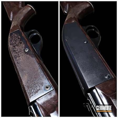 Powder Coating: Graphite Black H-146,S.H.O.T,Remington,Before and After,Tungsten H-237