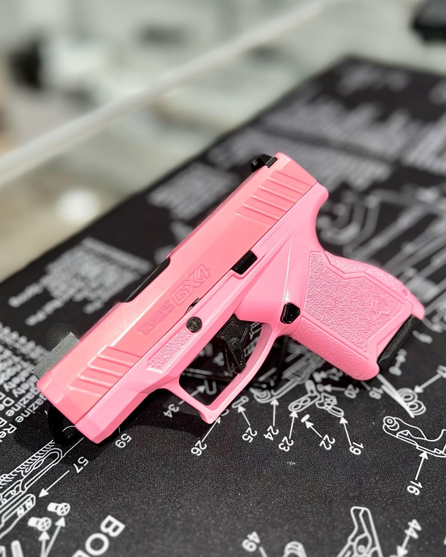 Taurus Color Gun Taurus coated with Rapid Ceramic Paint Sealant Kit and Pink Sherbet ...