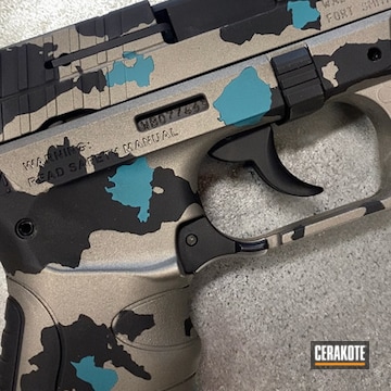 Cerakoted Savage® Stainless, Graphite Black And Aztec Teal Walther
