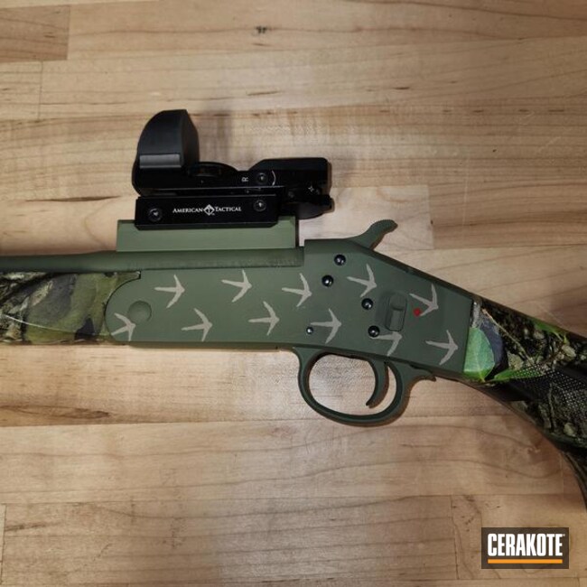 Cerakoted Glock® Fde And Multicam® Dark Green Shotgun