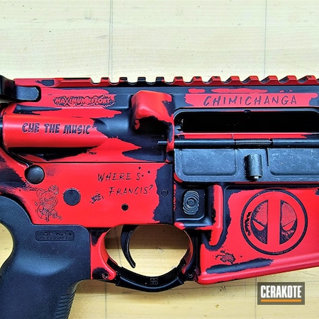 Powder Coating: Graphite Black H-146,S.H.O.T,AR Pistol,USMC Red H-167,AR-15,Deadpool,Custom