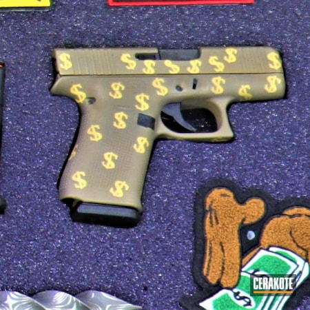 Powder Coating: SMOKED BRONZE H-359,Stencil,S.H.O.T,Gold H-122,AR-15,Custom Glock,Custom Stenciling,Custom