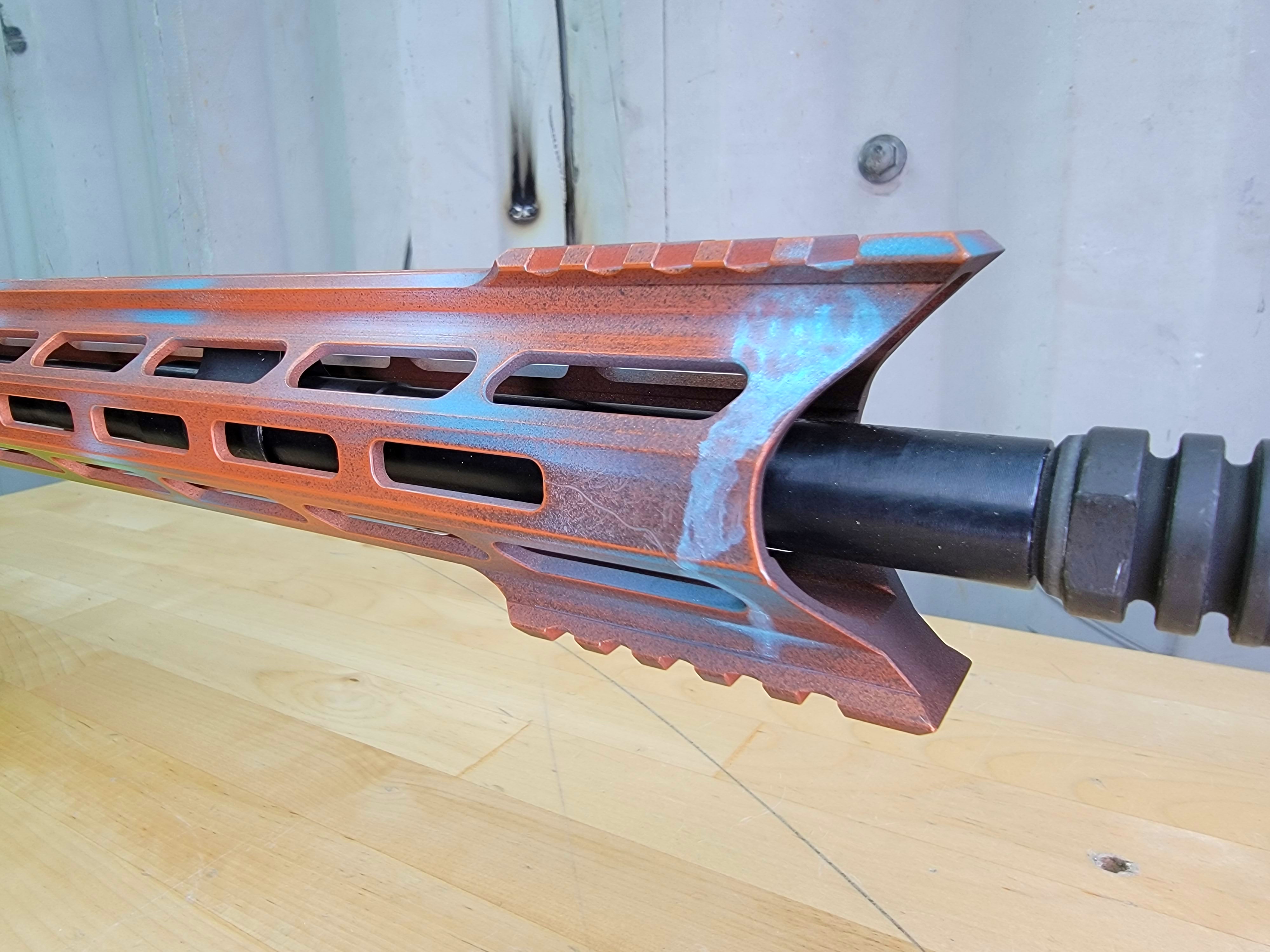 Bronze Raspberry Cerakote Ar With Patina | Cerakote