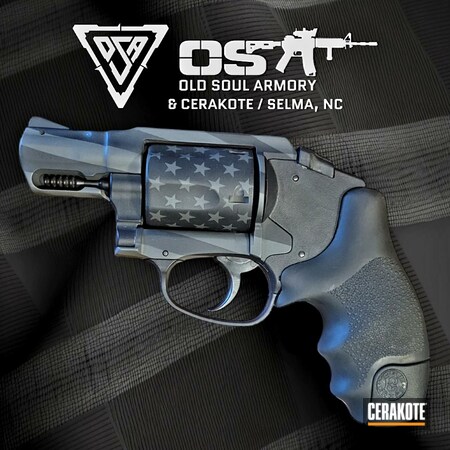 Powder Coating: Graphite Black H-146,Smith & Wesson,S.H.O.T,Revolver,Bodyguard,American Flag,SIG™ DARK GREY H-210