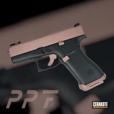 Powder Coating: ROSE GOLD H-327,Rose Gold,S.H.O.T,Pistol,Glock 43X