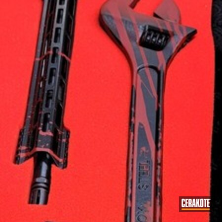Powder Coating: Crimson H-221,Gloss Black H-109,Blood Splatter,AR-15,Wrenches,Custom