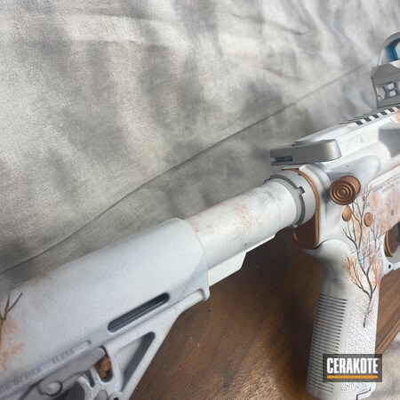 Powder Coating: Hidden White H-242,COPPER H-347,S.H.O.T,Crushed Silver H-255,FROST H-312,AR-15,Snow Camo