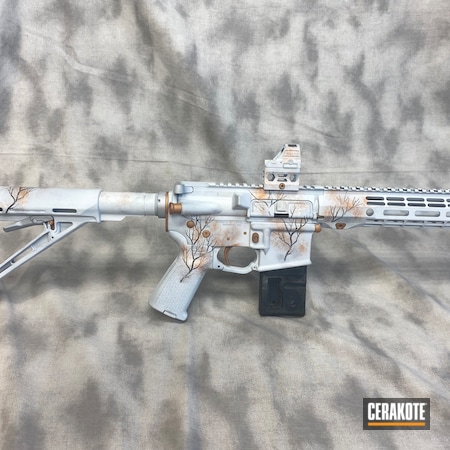 Powder Coating: Hidden White H-242,COPPER H-347,S.H.O.T,Crushed Silver H-255,FROST H-312,AR-15,Snow Camo