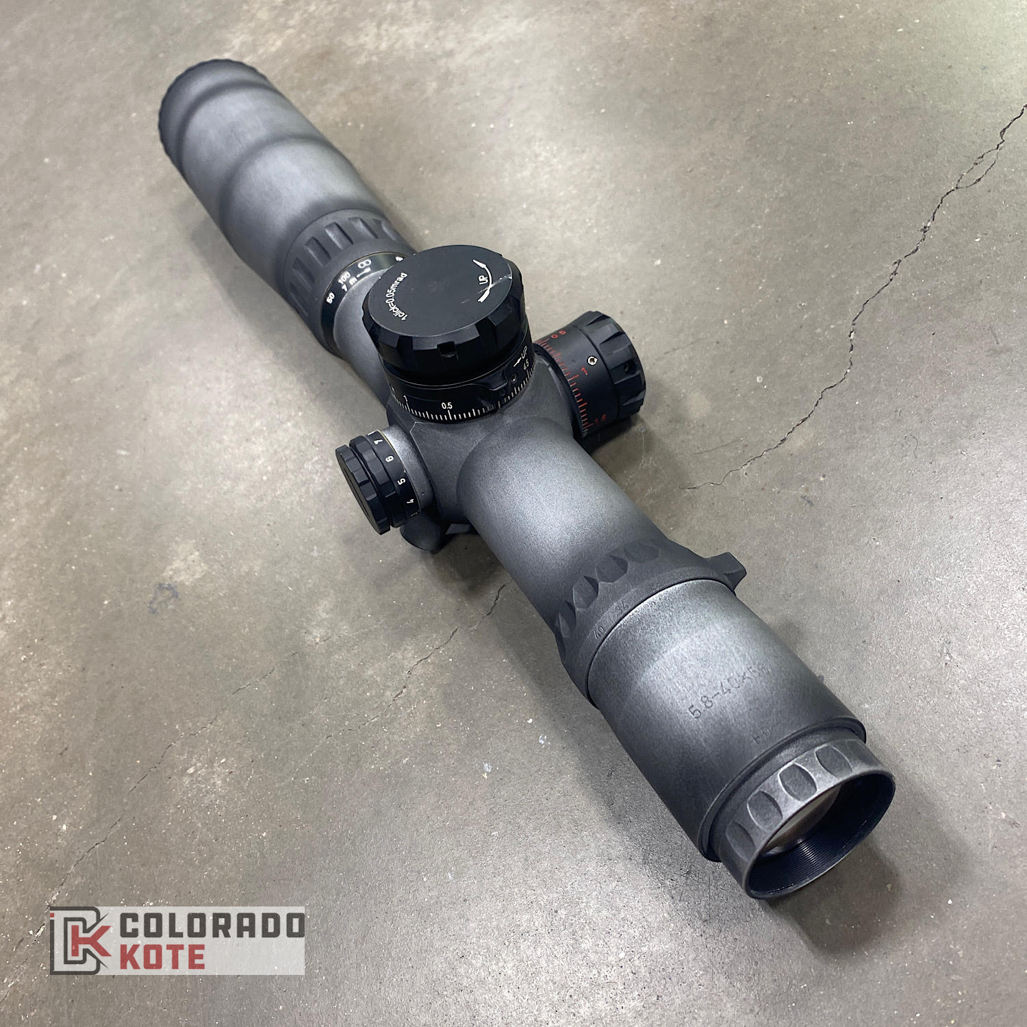 Valdada Scope in Distressed H-151 Satin Aluminum and H-146 Graphite ...