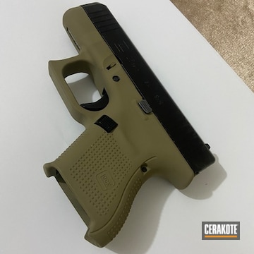 Cerakoted Coyote Tan And Armor Black Glock 26 And Tt-33