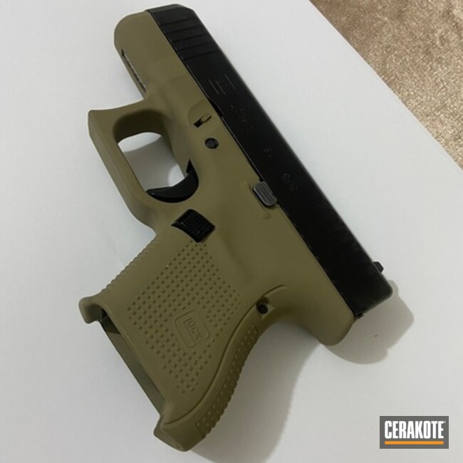 Cerakoted Coyote Tan And Armor Black Glock 26 And Tt-33