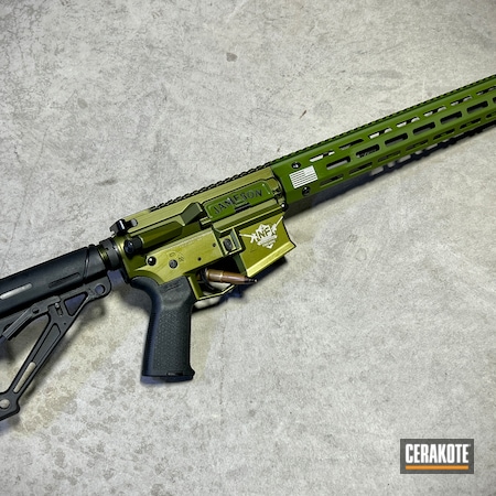 Powder Coating: AR Rifle,S.H.O.T,MULTICAM® BRIGHT GREEN H-343,Green Ano