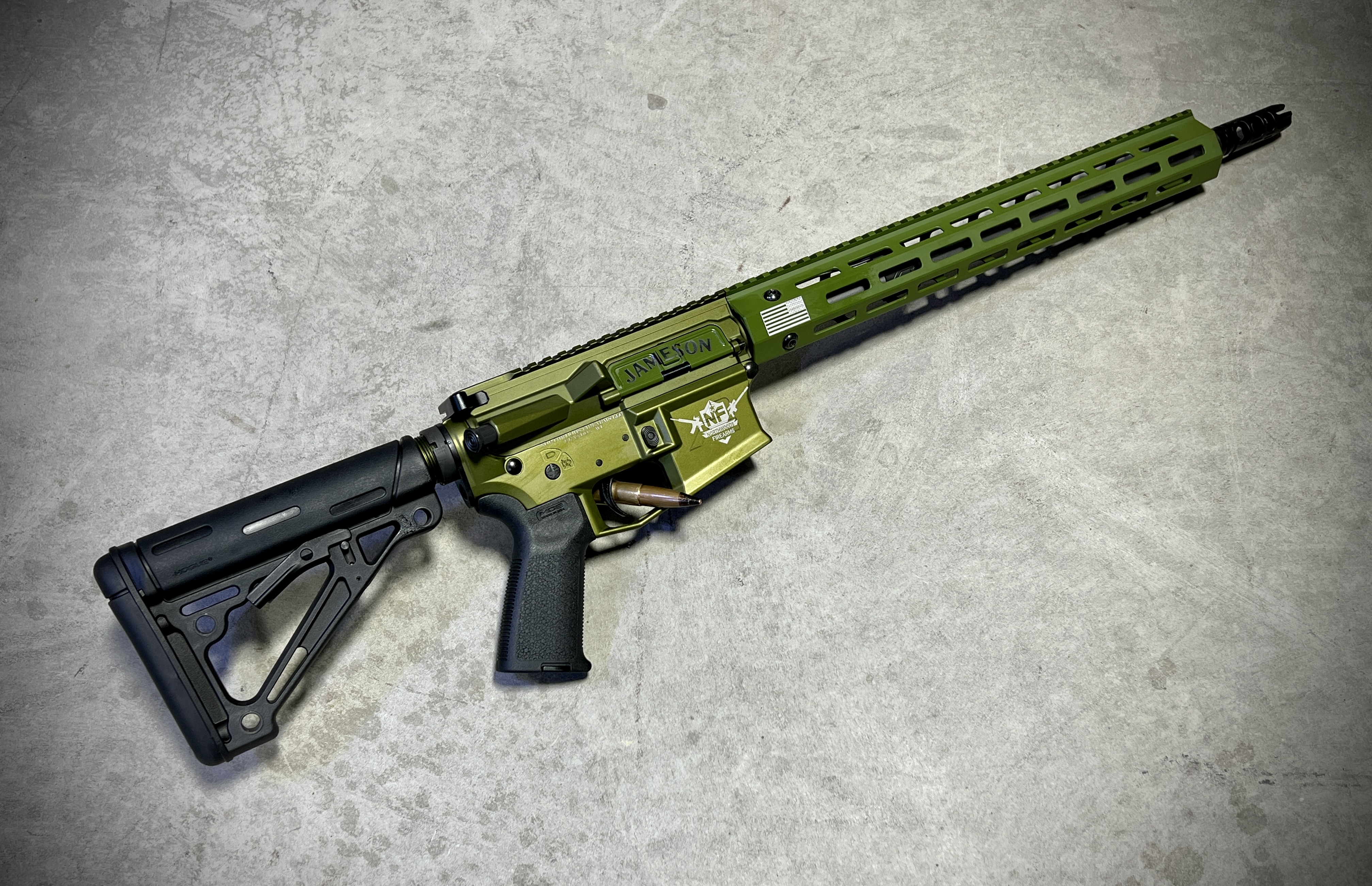 M4 Rifle Green Green Jameson M4 | Cerakote
