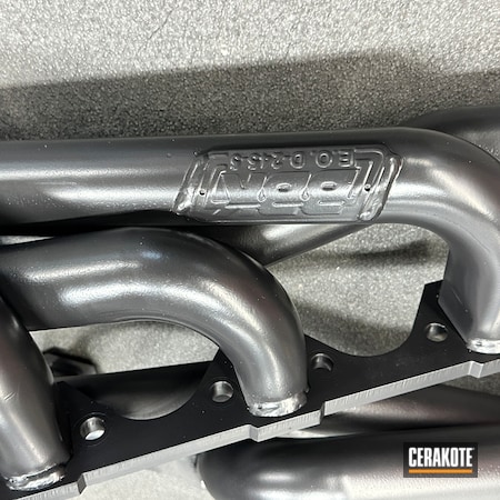 Powder Coating: High Temperature Coating,High Temp,Cobra Black V-166,Before and After,Headers,Exhaust